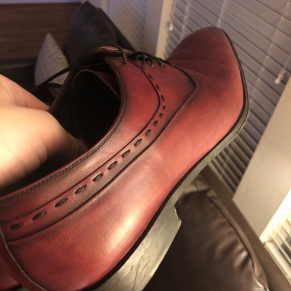 Cherry Brown Men Dress Shoes - Corrente (Size 12)